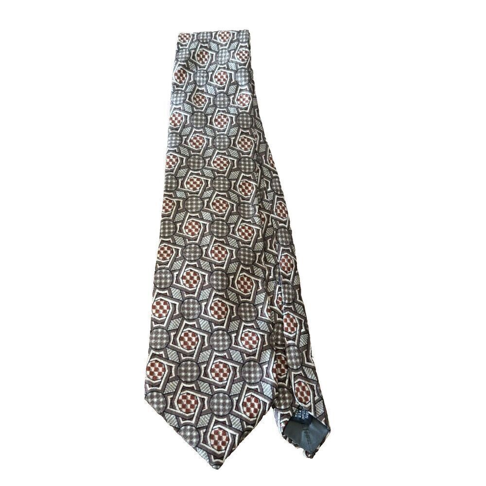 Christian Dior Monsieur Silk Neck Tie Multicolor‎ One Size Geometric Print